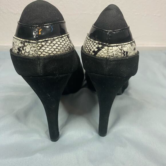 Charming Charlie Helki Heels Open Toe shoes Womens Size 7.5 - Picture 6 of 9